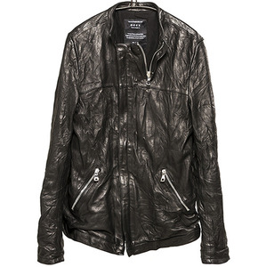 G-016 [ NO COLLAR LEATHER JACKET ]