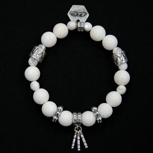 white coral bracelet    